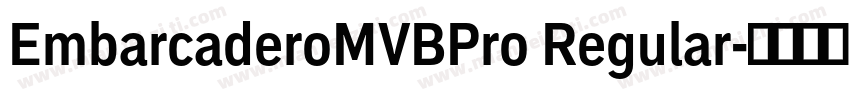 EmbarcaderoMVBPro Regular字体转换